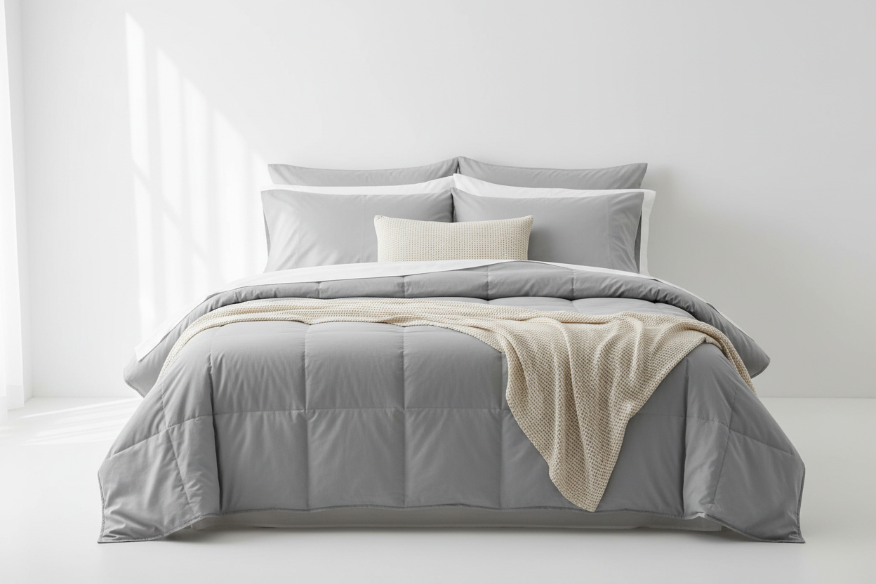 Bedcover and pillows