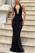 Rosetta maxi dress neck straps