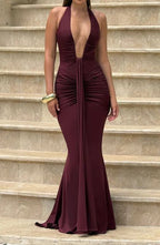 Rosetta maxi dress neck straps