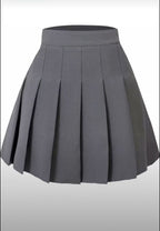 Plisse spread mini skirt
