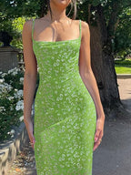 Floral sleeveless maxi summer dress