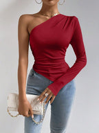 Asymetrical one arm Sleeve top