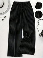 Linen lines baggy pants
