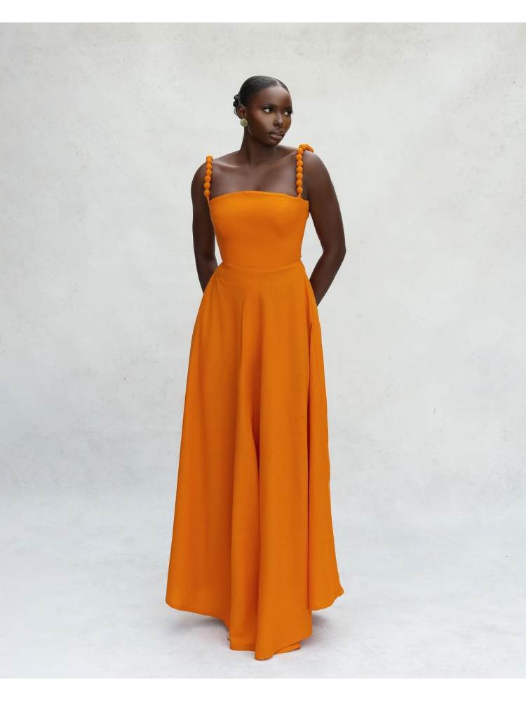 Long dress sleeveless front split