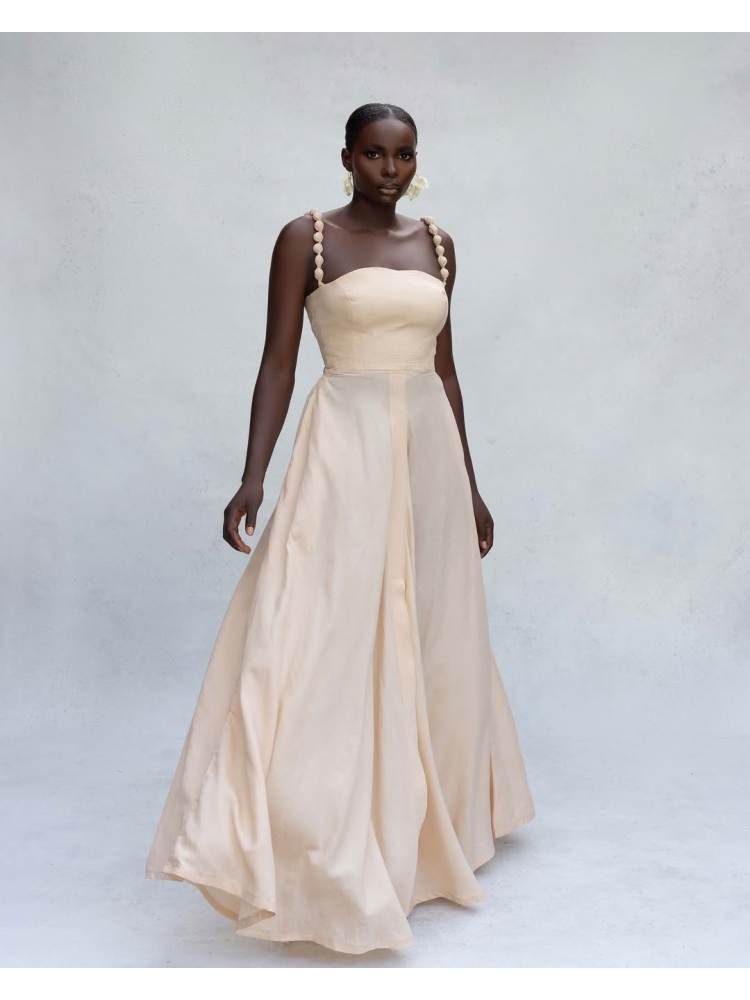 Long dress sleeveless front split