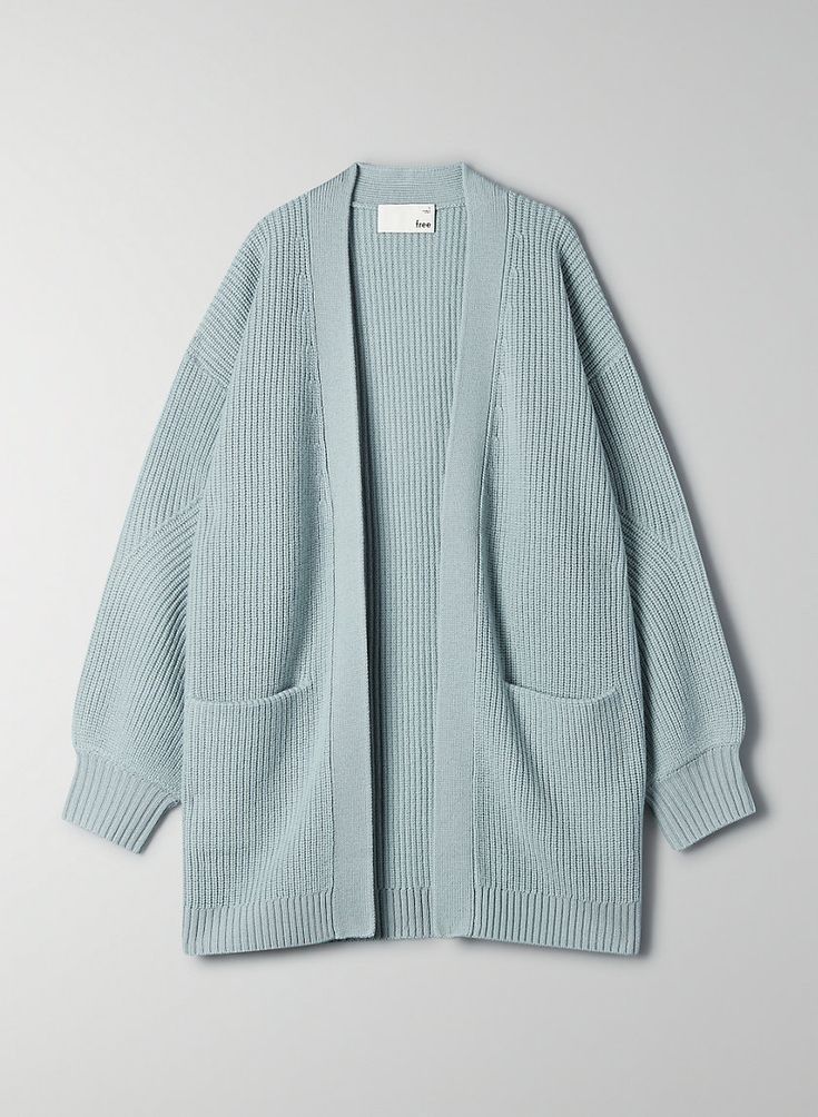 Long sleeve buttonless cardigans