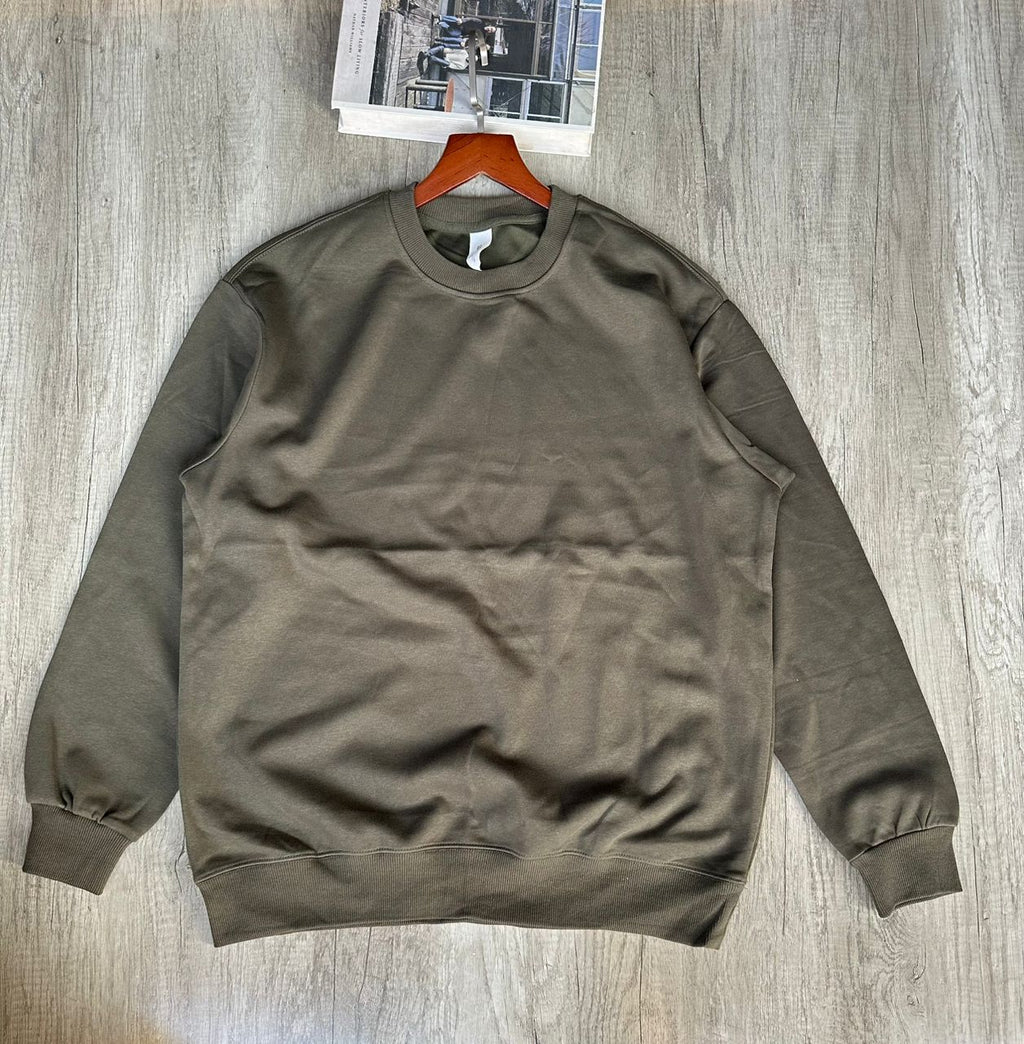 Crewneck plain sweatshirt