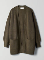 Long sleeve buttonless cardigans