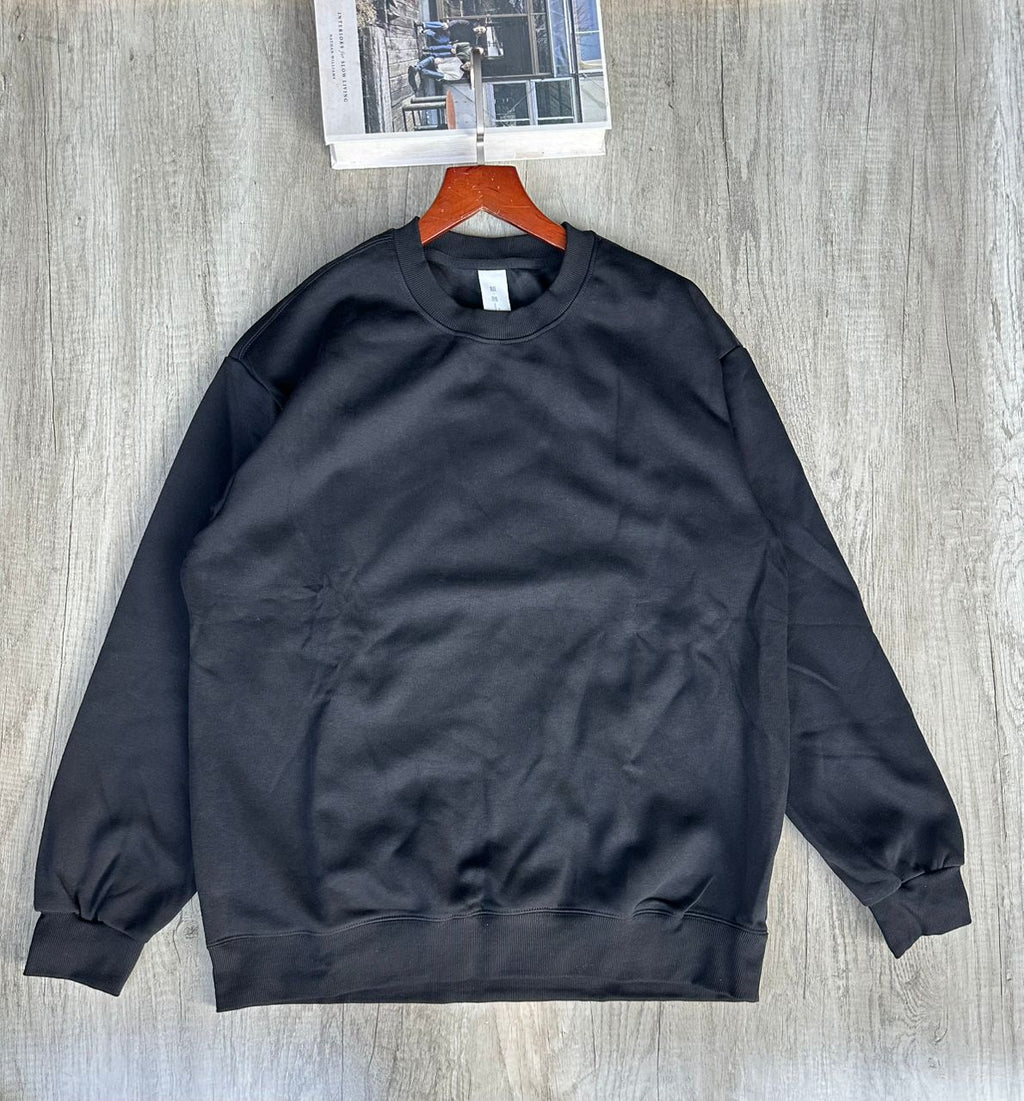 Crewneck plain sweatshirt