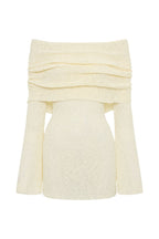 Off-shoulder mini dress