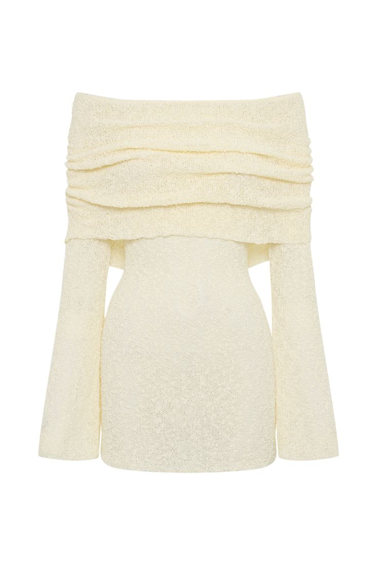 Off-shoulder mini dress