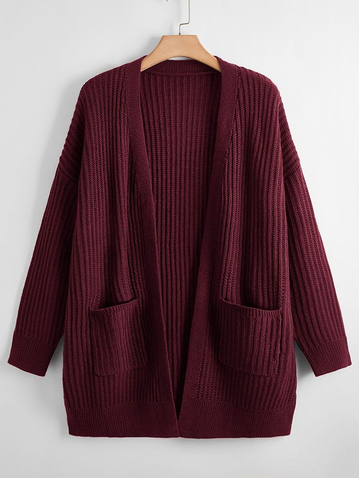 Long sleeve buttonless cardigans