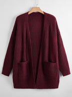 Long sleeve buttonless cardigans