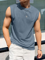Sleeveless men t-shirt casual occasion