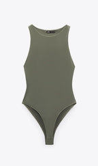 Sleeveless bodysuit small straps